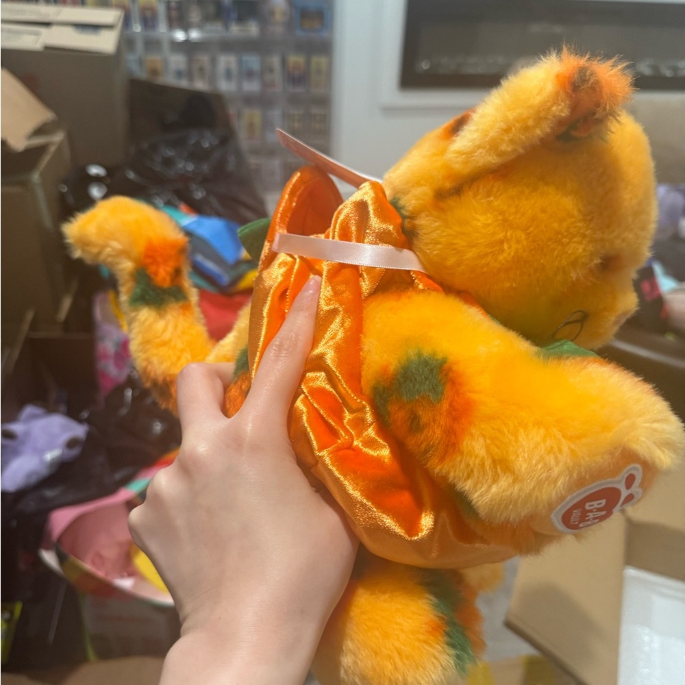 Orange Pumpkin Kitty Plush Toy Build A Bear - Picture 3 of 4